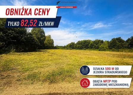 Działka budowlana na sprzedaż, 913 m2, Straduń