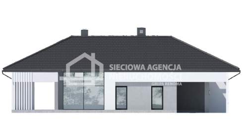 Działka z rozpoczętą budową 130 m od jeziora.