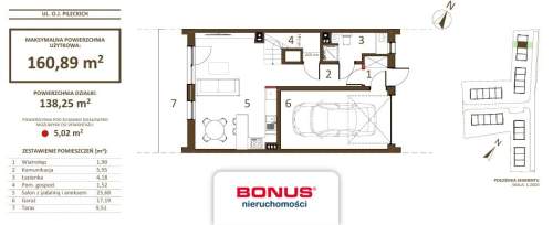 155,87 m2 zabudowa szeregowa Słocina