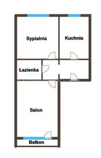 Genialne M3 na 1 piętrze Balkon