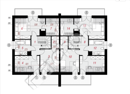 Bliźniak stan deweloperski 140m2 750m2 działka