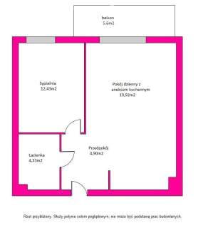 2 pokoje do zamieszkania- apartament Brynów