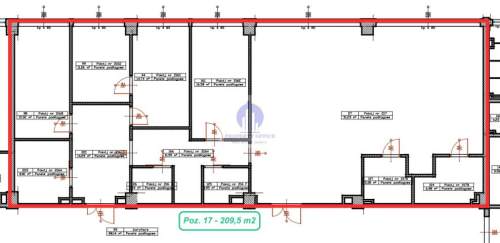 Mokotów lokal biurowy 209,50m2 do wynajęcia