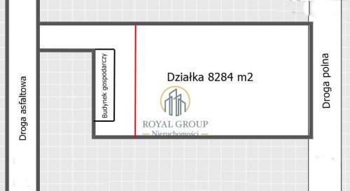 Działka budowlana siedliskowa 8284 m2