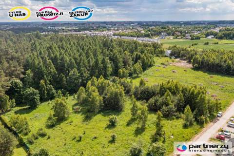 Piękna działka pod lasem 2257 m2 z wydaną WZKą .