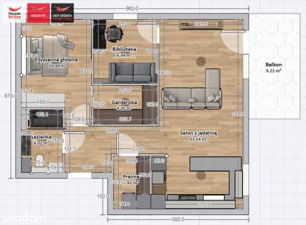 Orunia Górna - 3 pokoje 62,8m2