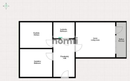Mieszkanie do wynajęcia, 50,9 m2, Wrocław