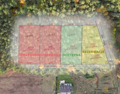 Działki z leśnym klimatem obok jeziora 1300 m2