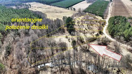 Działka pod lasem na skraju wsi - możliwość zabudo
