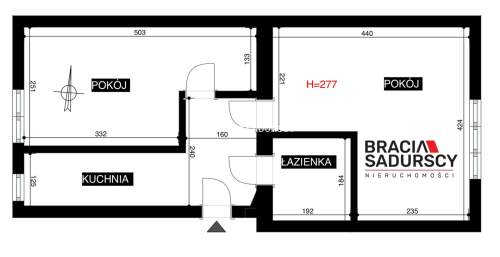 2 pokojowe, 40m2, Krowodrza ul. Galla