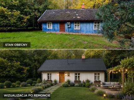 NOWA NIŻSZA CENA KLIMATYCZNE SIEDLISKO Z DOMEM POD LASEM, 