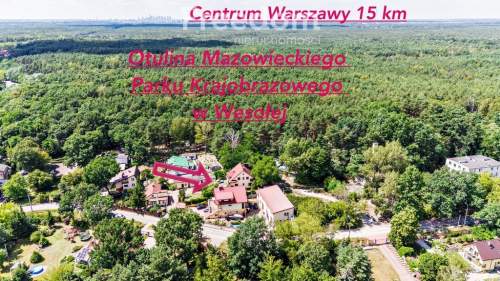 Działka 1379 m2 z zabudową 2 domów w Wesołej
