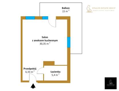 Mieszkanie 42 m ul. Klemensa Janickiego Jeżyce