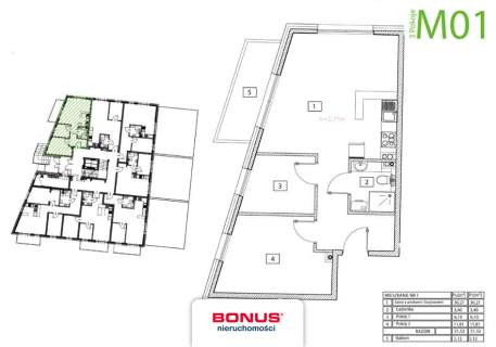 Mieszkanie na sprzedaż, 51,52 m2, Świnoujście