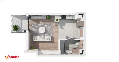 Kawalerka I 32m2 balkon I 3 min od tramwaju.