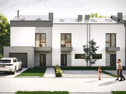 Eleganckie domy 156 m2 w zabudowie bliźniaczej dwulokalowej