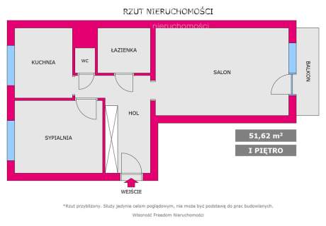 2 Pokoje balkon Nikiszowiec CO miejskie