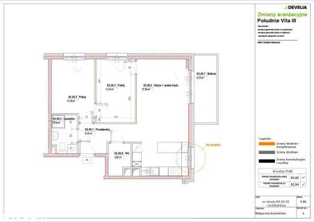Orunia Górna - 3 pokoje 62,8m2