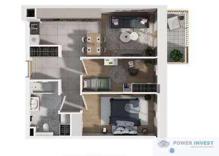 3 pokoje Smart Home Balkon 52m 0% PCC
