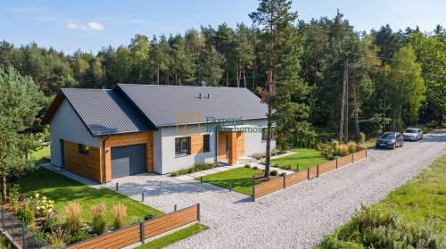 Dom przy lesie, Rakszawa, 116m2 plus garaż w bryle