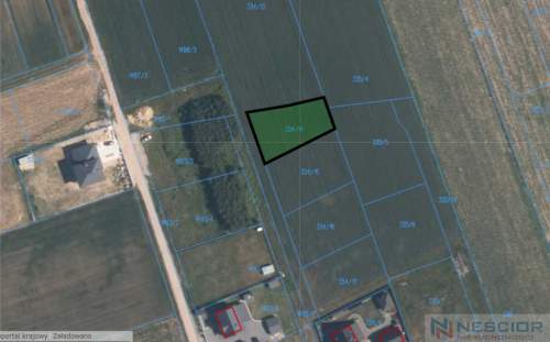 Działka budowlana 691 m2 w Borkach Siedleckich