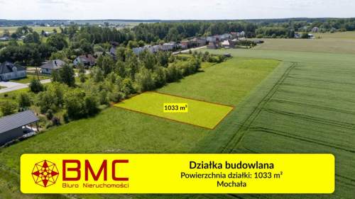 Działka budowlana 1033m2 Mochała
