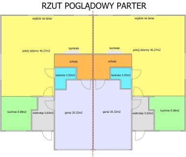Dwie połowy domu na sprzedaż-zabudowa bliźniacza