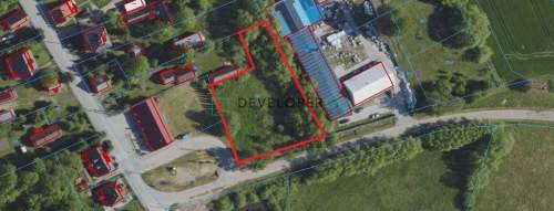 2500 m2 przy asfalcie, uzbrojona