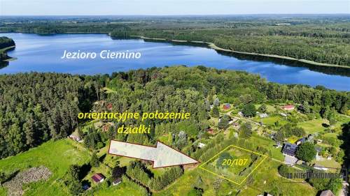 Działka nad Jeziorem Ciemino