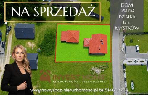 Dom na sprzedaż, 190 m2, Mystków