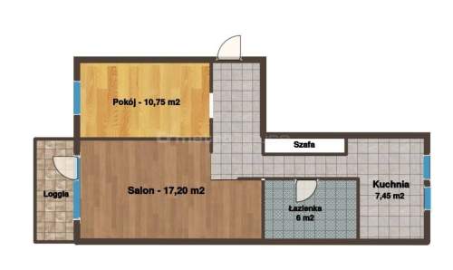 2 pokoje, 52 m ,loggia,gotowe do zamieszkania