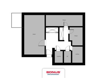63m, 3 pokoje, kuchnia, balkon, super lokalizacja