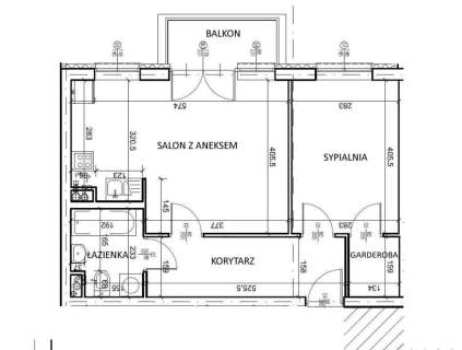 2 pokoje 46 m Garderoba Balkon Powstańców