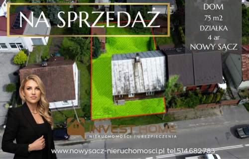 Dom na sprzedaż, 75 m2, Nowy Sącz