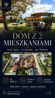 Dom na sprzedaż, 240 m2, Nowe Lipiny