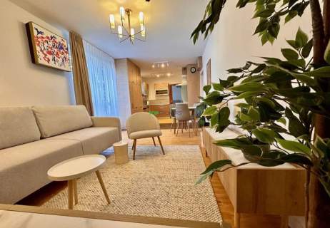 Luksusowy salon z aneksem i sypialnia, garaż