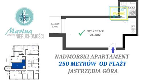 Nadmorski apartament 250 metrów od plaży