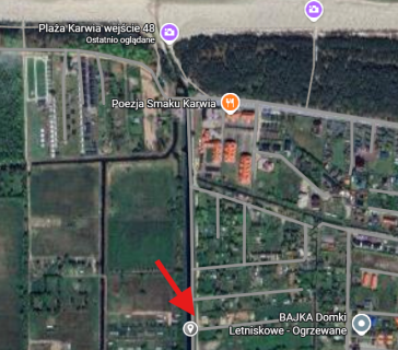 Działka 400 m 500 m od morza 2 przyczepy Karwia