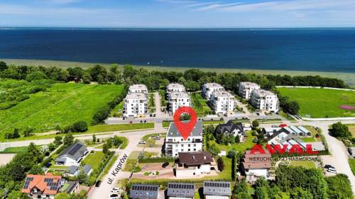 słoneczny apartament 180 m od linii brzegowej