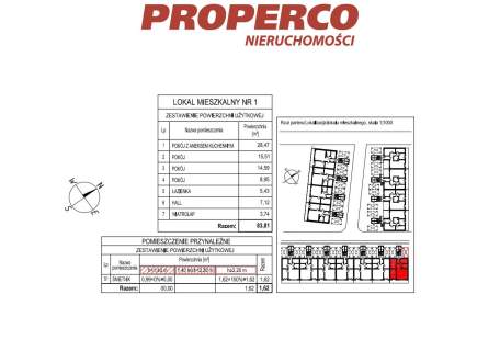 Apartament, 4 pok., 83,81 m2, Kielce, Maciejówka