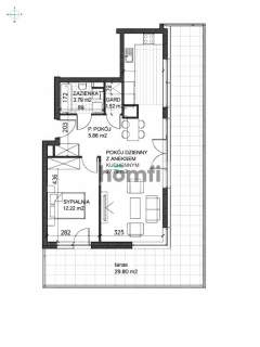 2 pokoje Tarnogaj Taras 30m2 Najwyższe piętro