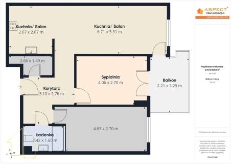 Nowoczesne mieszkanie w centrum miasta - 70m2