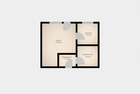 Pierwsze piętro 30,89 m2 Balkon Koszarowa.