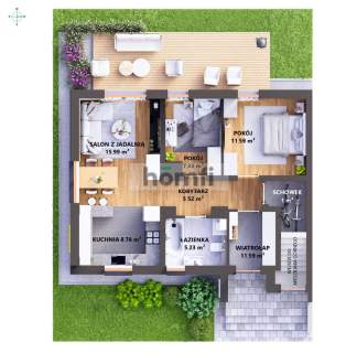 Nowe 60 m z ogrodem 160 m 2 miejsca postojowe