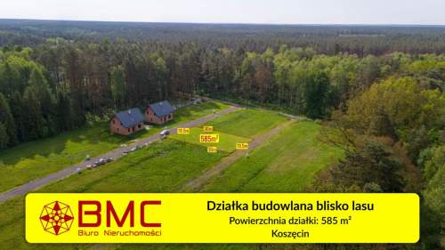 Działka otoczona lasami 585m2 Koszęcin 160zł/m2