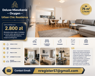 Deluxe Mieszkanie - Oxygen - Urban Chic Residence