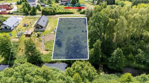 działka Skórka, gmina Krajenka pow. 1741 m2, rzeka
