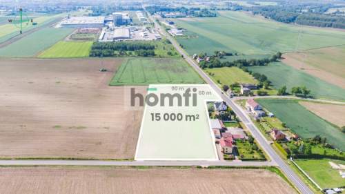 Teren inwestycyjny 1,5 ha, DW901 Pniów k. Gliwic