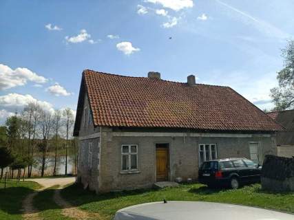 DOM Z CEGŁY, Z WŁASNĄ LINIĄ BRZEGOWĄ 200 M 