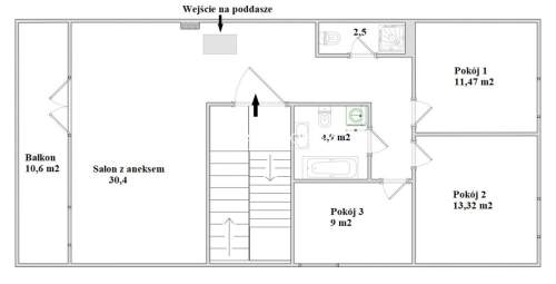 4 pokoje poddasze ogródek garaż w cenie